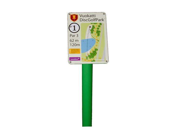 TeeSign til Frisbeegolf TeeSign oversikt uten trykk 