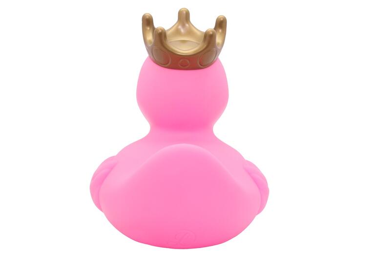 Badeand Stor | 23 cm | rosa Ekstra stor badeand med krone 