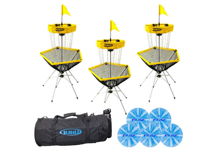 Discgolf pakke Skolesett 30 golfdiscer | 3 kurver | 1 bag 