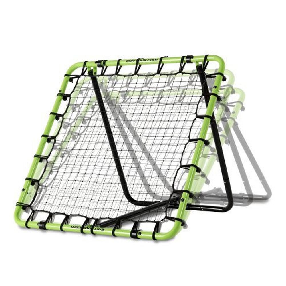 Enero Rebounder Fußballtor 100x100cm - Trainingsrahmen Mit Verstellbarer Neigung - Zusammenklappbar