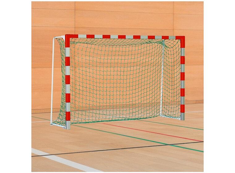 Håndballmål 3x2 m | Standard modell Rød/Sølv | Faste nettbøyler 