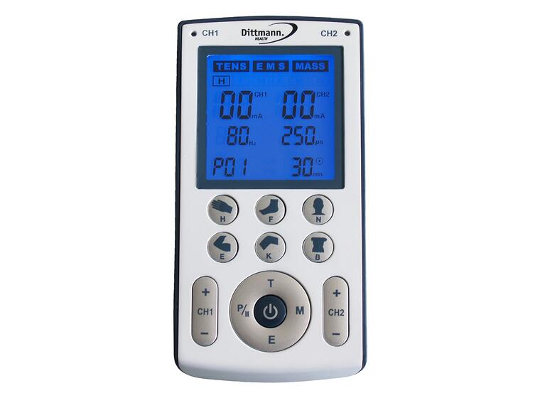 TENS EMS Apparat TEN 250 8 elektroder | Flere programinstillinger 