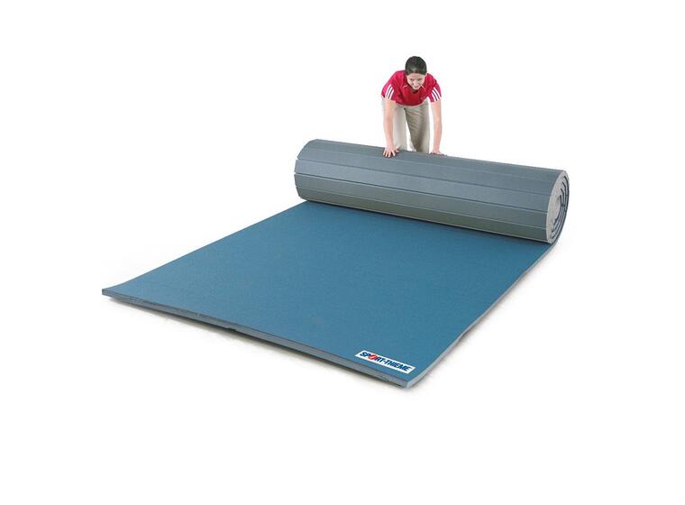 Turnmatte på rull Innovativ 3,5 cm Kategori 2 | 12 x 2 m | blå 
