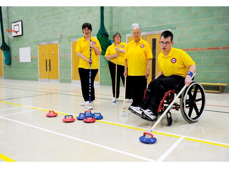 Curling New Age Komplett Curlingsett med 8 steiner og målfelt 