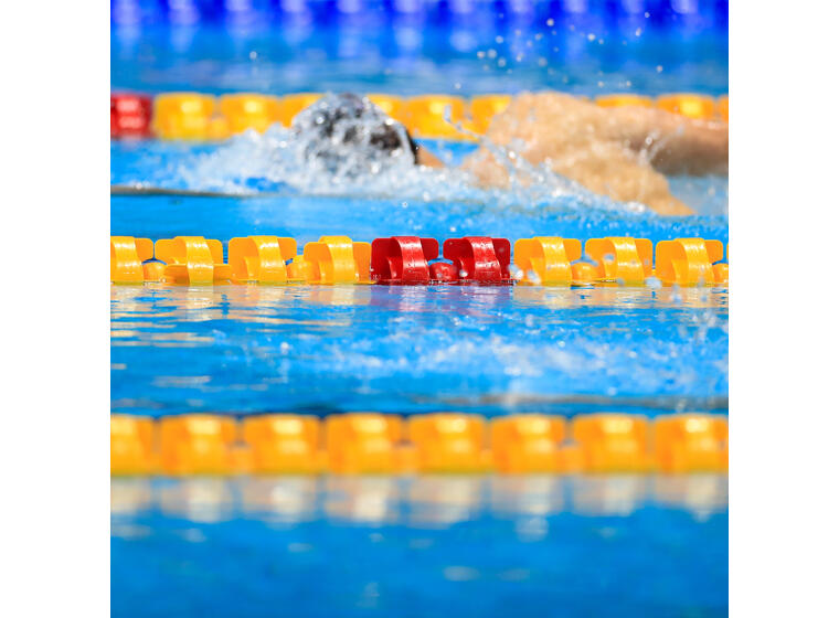 Malmsten Gold PRO Racing Lane 25 m World Aquatics Banetau gul/rød 25 m 