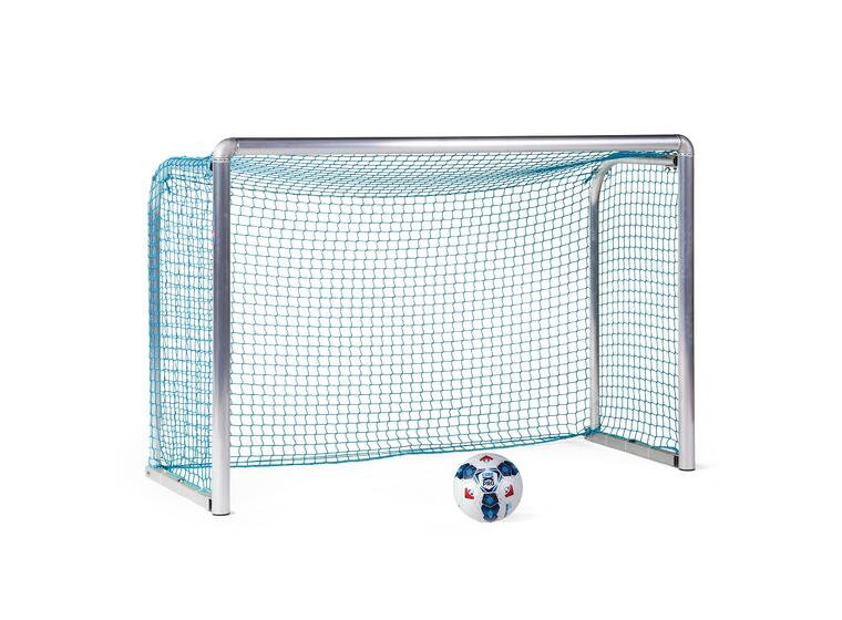 Minimål Protection foldbart 180x120 cm Alu fotballmål med runde hjørner | Blå 
