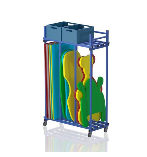Oppbevaringsvogn for flyteleker &amp; matter 140 x 60 x 225 cm | Velg farge