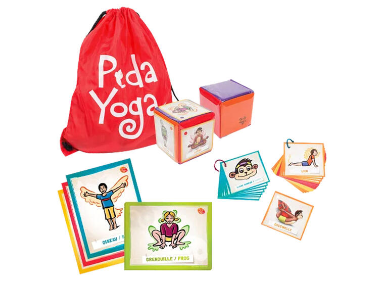 PedaYoga Starter Kit Yogakort | Terninger | Oppbevaringsbag 