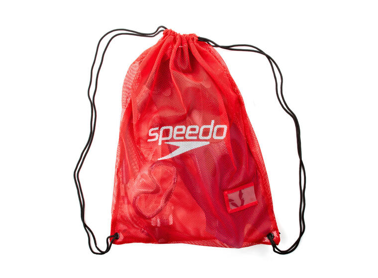 Speedo Equipment Mesh Bag Svømmebag Rød oppbevaringspose 
