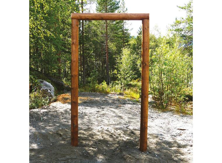 Start og mål til hinderløype Til lekeplass og treningspark 
