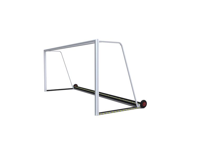 Fotballmål 7,32x2,44 m Safety helsveiset 11'er mål | Oval profil | Med hjul 