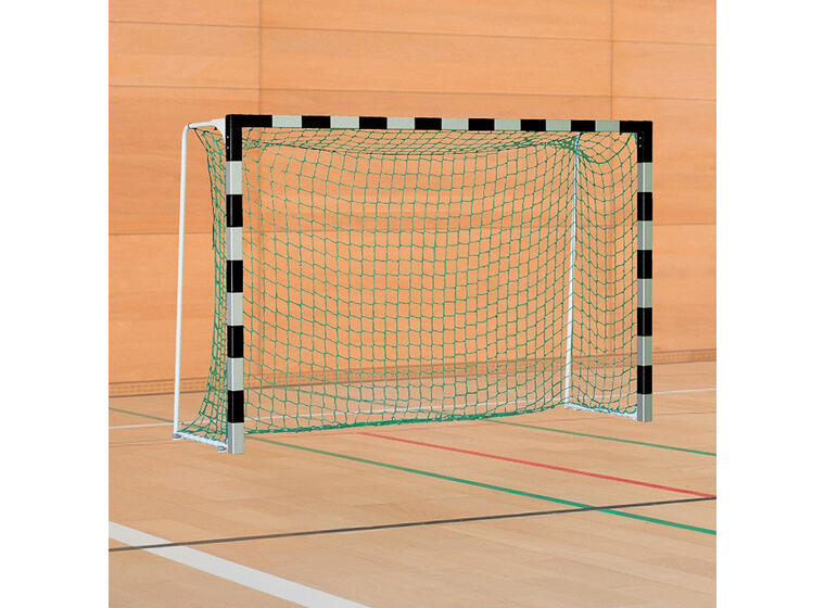 Håndballmål 3x2m | IHF-godkjent Svart/Sølv | Faste nettbøyler 