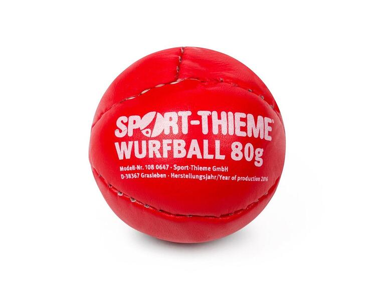 Kasteball av lær 80 g | 6,5 cm Til idrettslag og skoler 