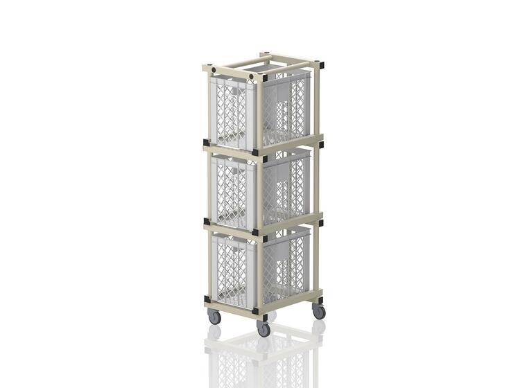 Oppbevaringsvogn uten kasser 180 x 54 x 66 cm 