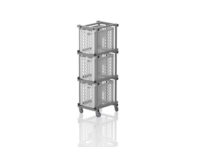 Oppbevaringsvogn uten kasser 180 x 54 x 66 cm 