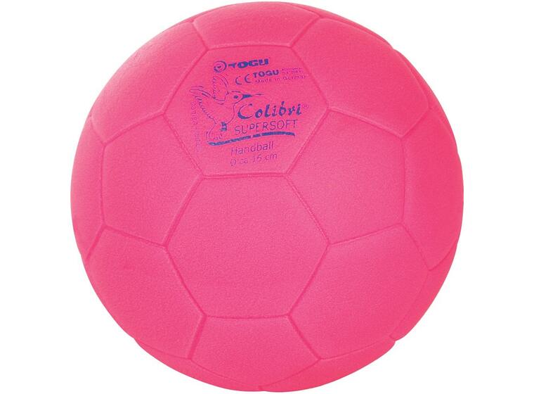 Softball Togu Colibri Supersoft 16 cm Rosa luftfylt og myk håndball 