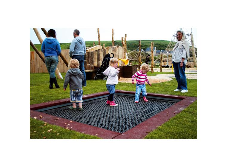 Trampoline Hally Gally 2000 Rød Svart hoppeduk 