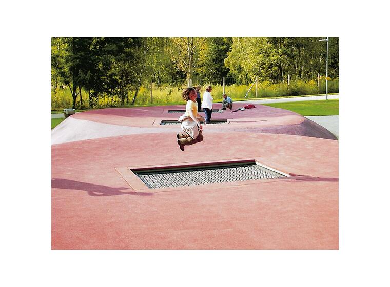 Trampoline Hally Gally 2000 Rød Svart hoppeduk 