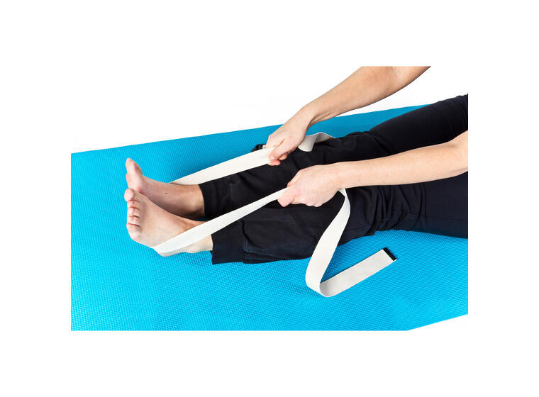Yoga Strap 1,82 m | Natur Yogabelte i bomull 