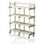 Oppbevaringshylle med hjul | Beige 184 x 150 x 50 cm 