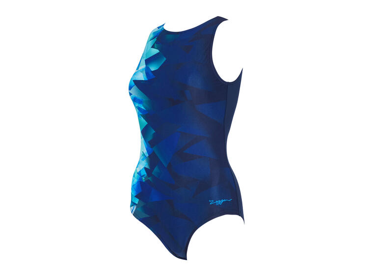 Aqua Digital Hi Front Badedrakt EU34 Zoggs | Blå | Ecolast+ 