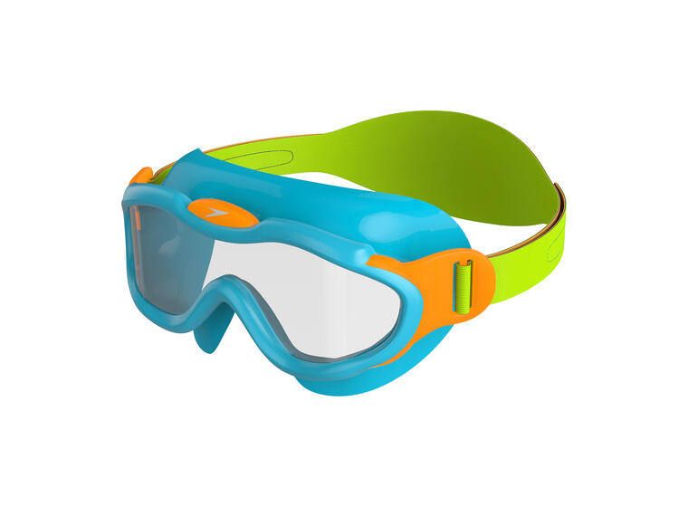 Biofuse Mask Svømmebrille barn Speedo 2-6 år | Klar linse | Blå 