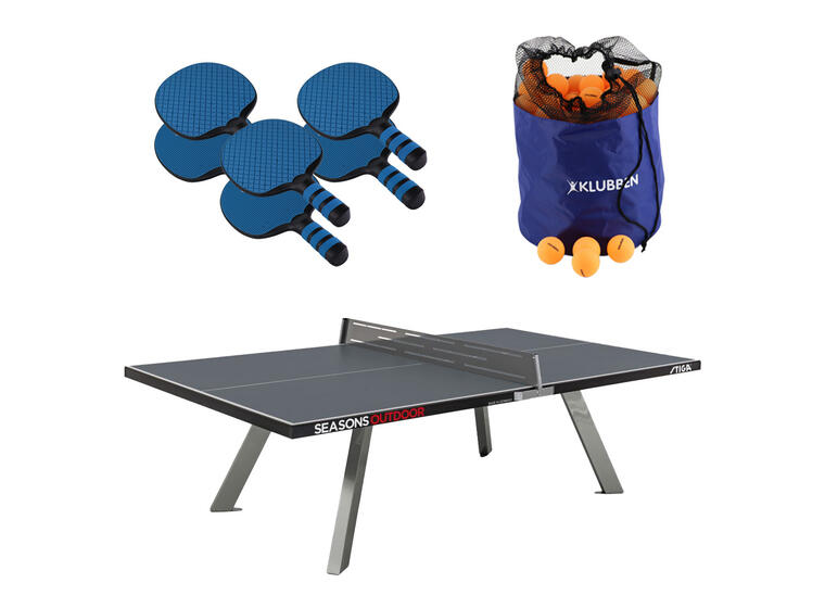 Bordtennispakke ute Stiga Outdoor Bord m/nett | Baller | Racketer 
