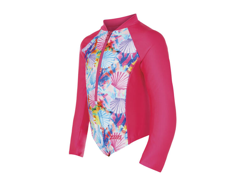 Crazy Clams Paddle Suit Badedrakt 92cm Zoggs | Rosa/Flerfarget | Ecolast 