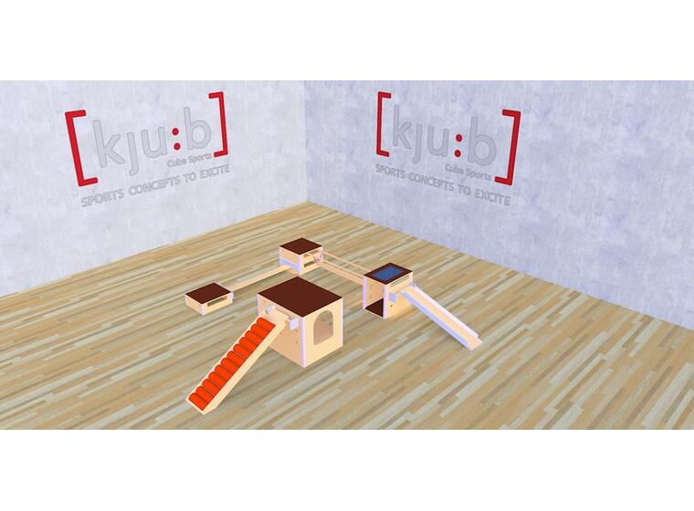 Cube Sports U3 Sett 2 | Parkour Stort sett til barnehage 