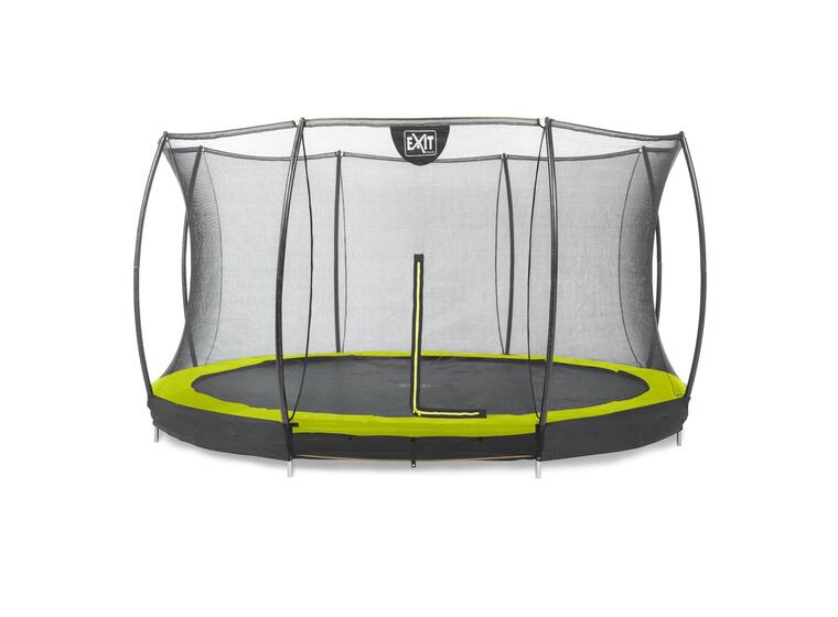 EXIT Silhouette bakketrampoline 427 cm | Lime | Inkl. sikkerhetsnett 