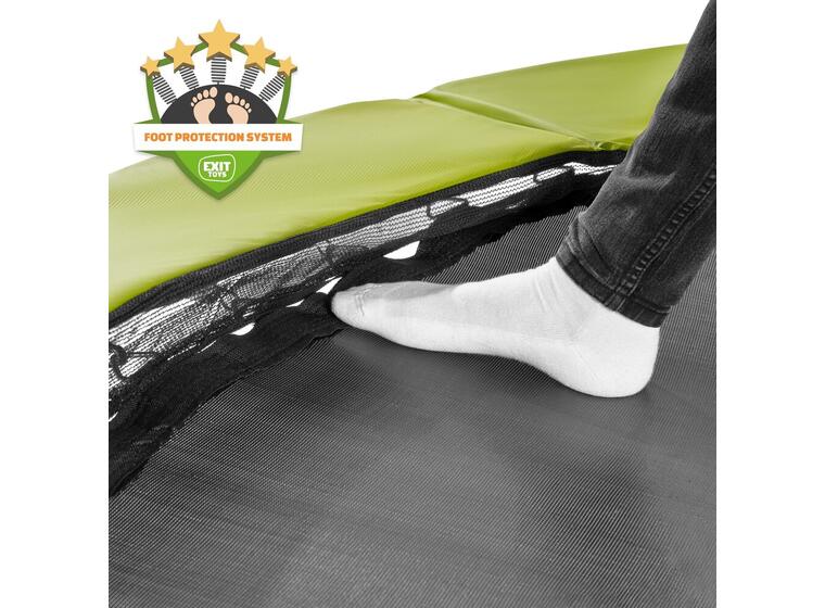 EXIT Silhouette bakketrampoline 427 cm | Lime | Inkl. sikkerhetsnett 