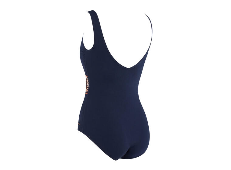 Enigma Wrap Front Badedrakt EU36 Zoggs | Blå/Flerfarget | Ecolast + 