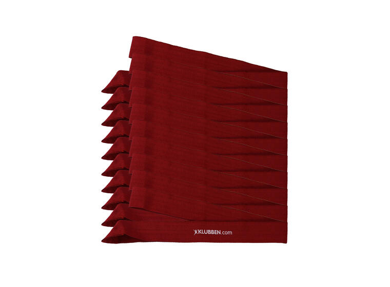 Lagbånd Senior | 10 stk Rød | 10 lagbånd | 60 cm 