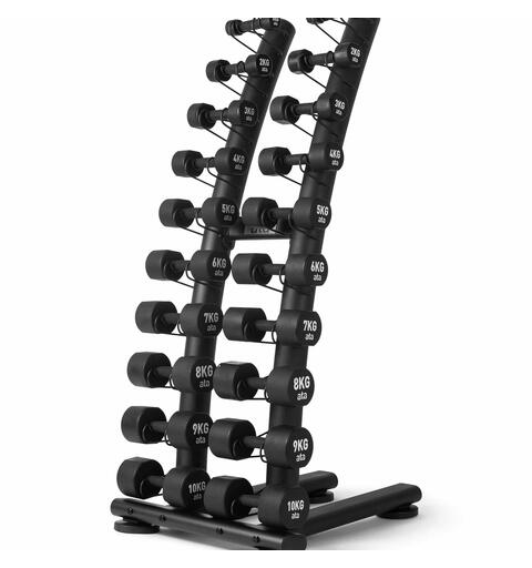 Manualer ata Aerobic PU med 1-10 kg Med Manualstativ | 10 par Manualer