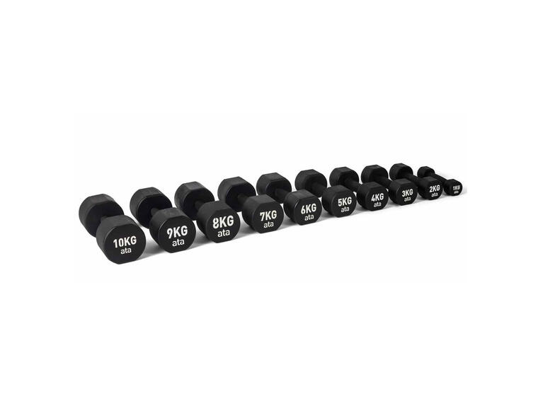 Manualer ata Aerobic PU med 1-10 kg Med Manualstativ | 10 par Manualer 