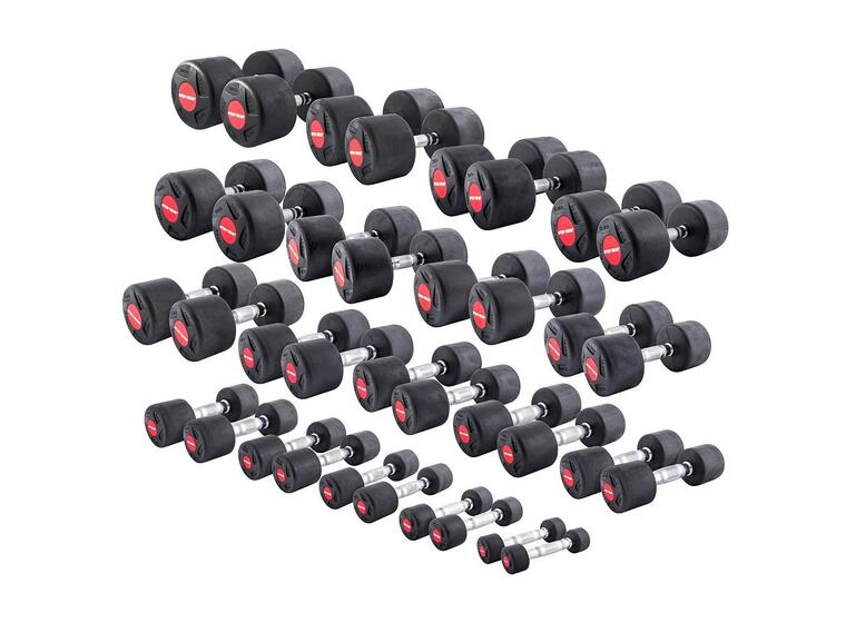 Manualsett Gummiert 1-30 kilo Totalt 36 manualer | Sett med dumbbells 