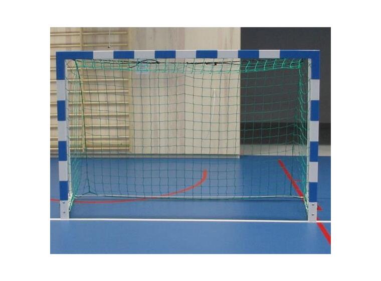 Minihåndballmål 240x160cm - blå/hvit 1 stk | foldbare nettbøyler m/nett 