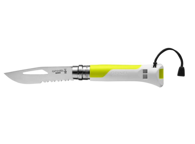 Opinel N°08 Outdoor Foldekniv | Gul Solid lommekniv for hverdagsturene 