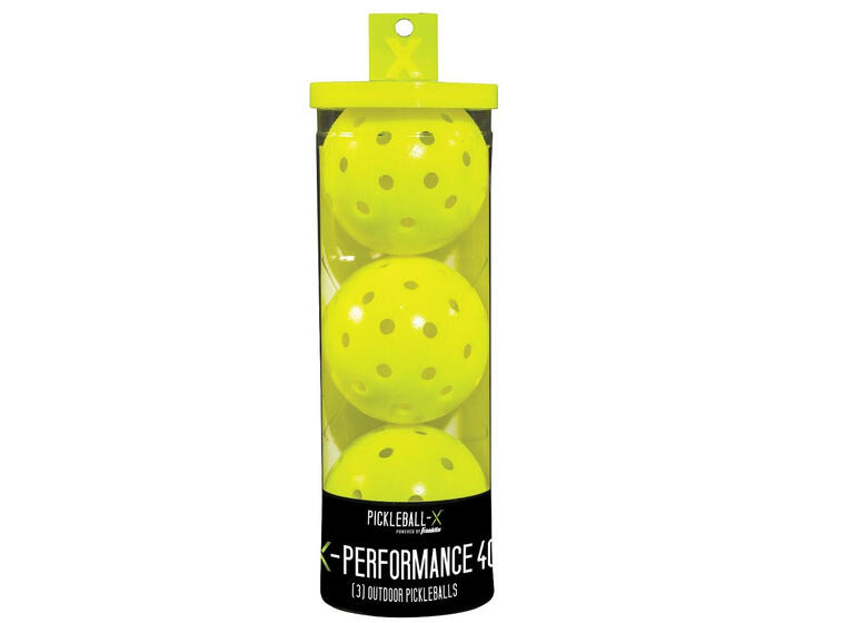 Pickleball X-40 Utendørs ball Optic 3 stk. i rør | Trening og match 