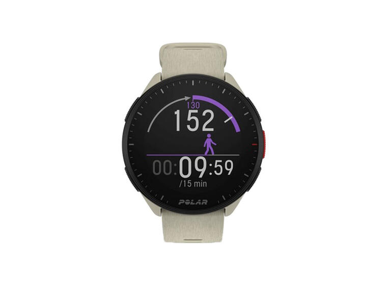 Pulsklokke Polar Pacer Cloud White Løpeklokke | Strl S-L 