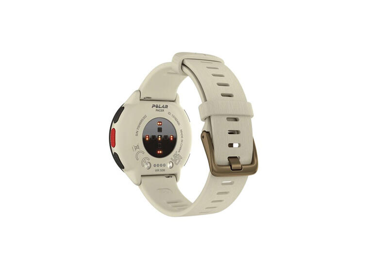 Pulsklokke Polar Pacer Cloud White Løpeklokke | Strl S-L 