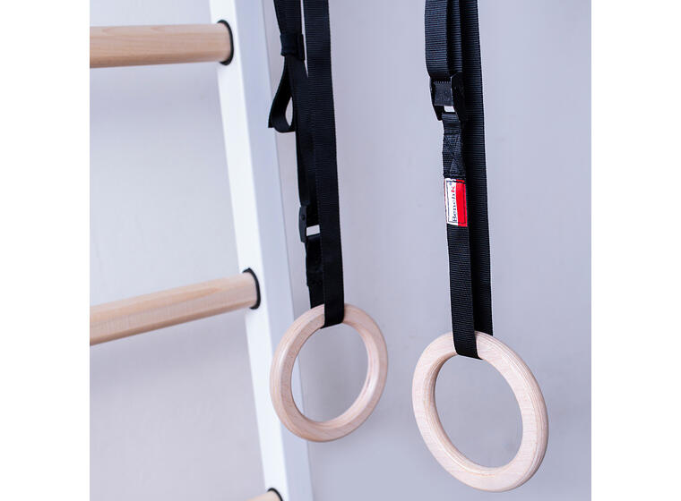 Ribbevegg BenchK 413 Hvit Pull-up | dip bar | husketallerken 