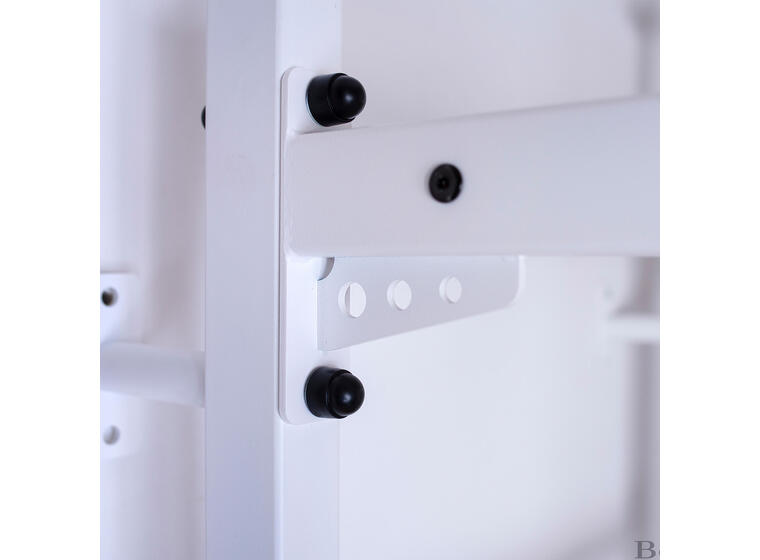 Ribbevegg BenchK 413 Hvit Pull-up | dip bar | husketallerken 
