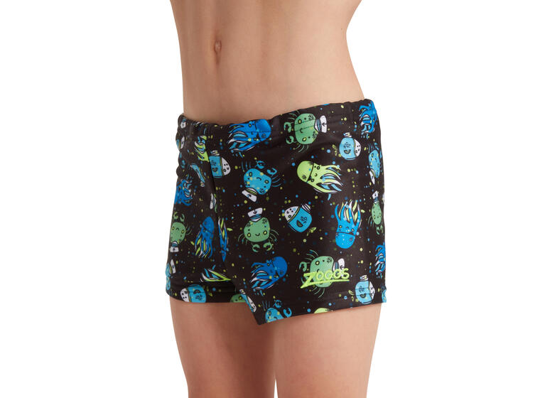 Sea Play Hip Racer Badebukse 80cm Zoggs | Svart/Flerfarget | Ecolast 