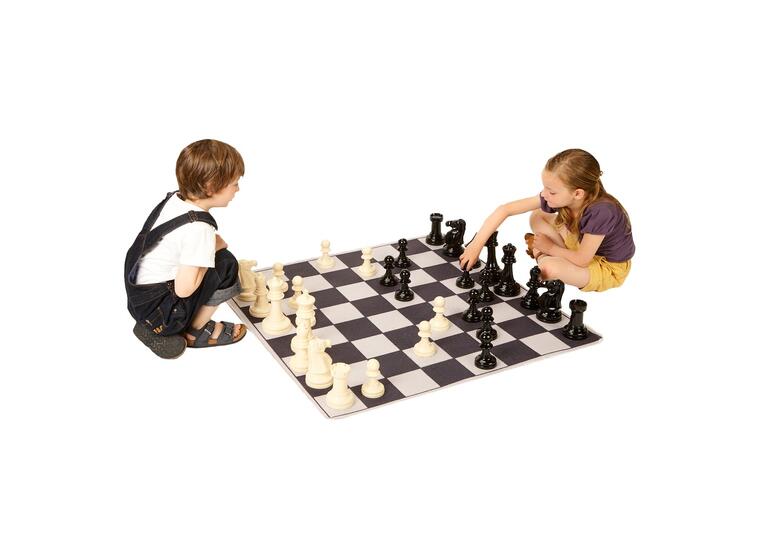 Sjakk spilleteppe 100 x 100 cm | Uten sjakkbrikker 
