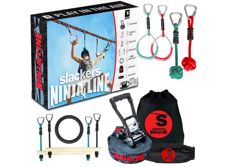Slackers Ninja Line Introsett Ninjasett med line og hengende hindre 