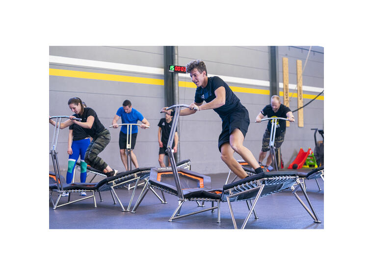 Treningstrampoline Alpha Champ LRT Trippel | 3 hoppeflater 