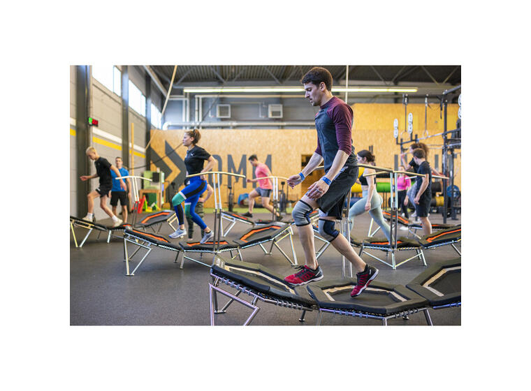 Treningstrampoline Alpha Champ LRT Trippel | 3 hoppeflater 