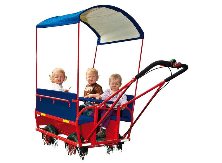 Turvogn med tak Barnebuss for 6 barn 