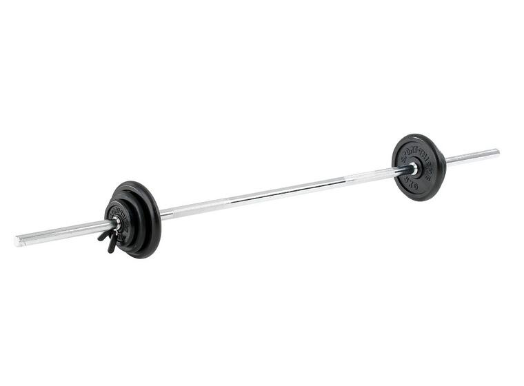 Vektsett Gummiert 75 kg Vektstang 180 cm, vektskiver og låser 
